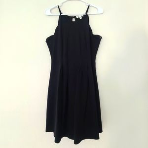 NEW Black Cocktail Dress with Scallop Detail - Sz L
